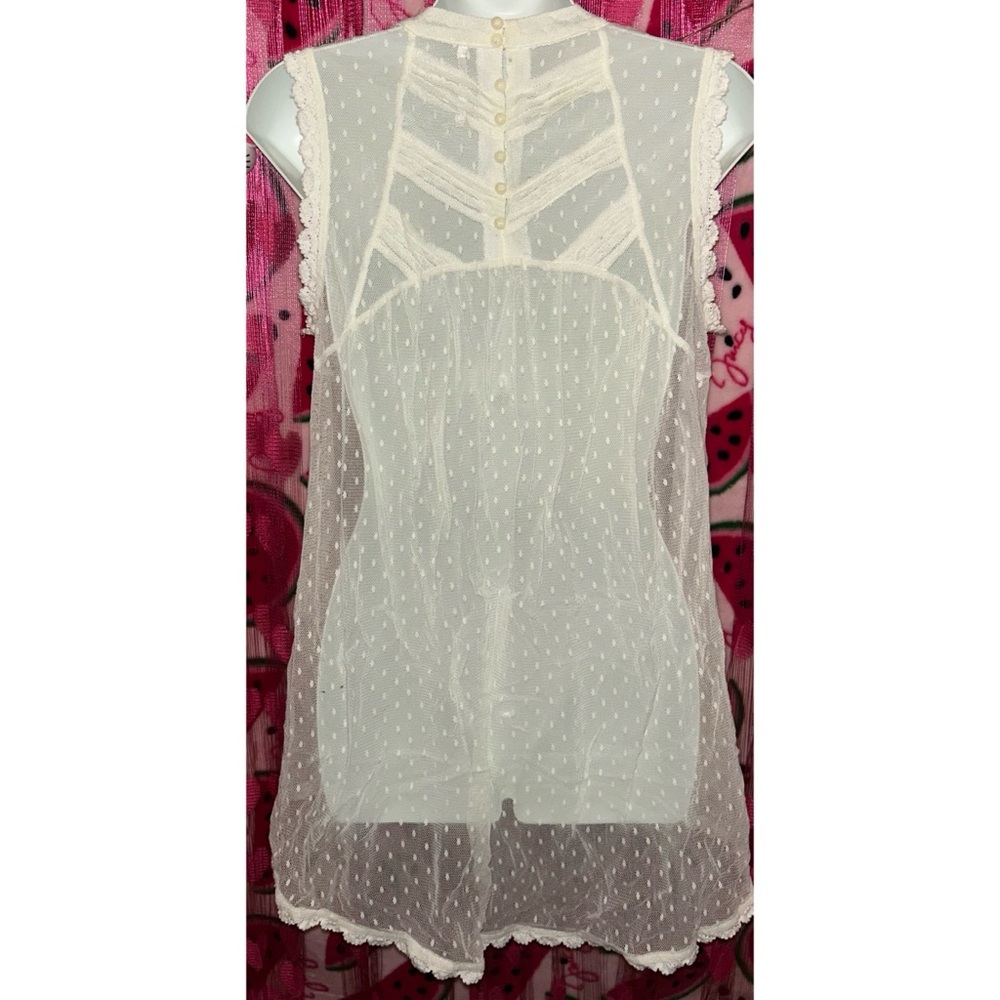 🤍 Free People Mesh Boho Top - Picture 5 of 7